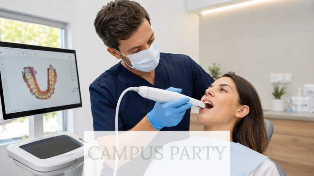 Escáner intraoral utilizado en odontología digital